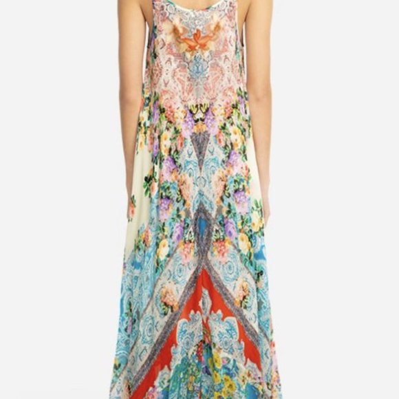 Johnny Was LOGAN Rose Paisley Floral Hi-Low Dress - Picture 4 of 6